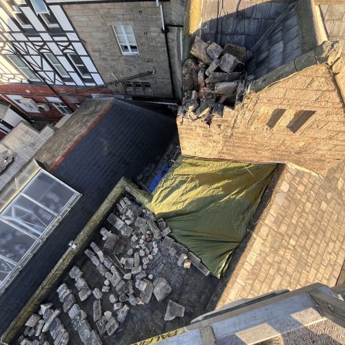 Emergency chimney removal Leasowe Castle